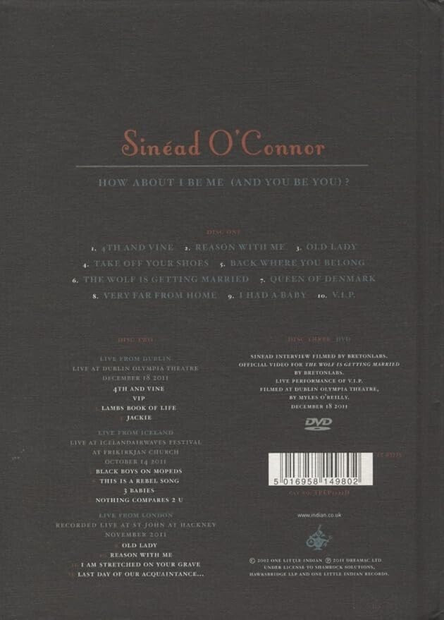 Sinead O'Connor  How About I Be Me (And You Be You) Deluxe Ltd 2CD & DVD Box Set