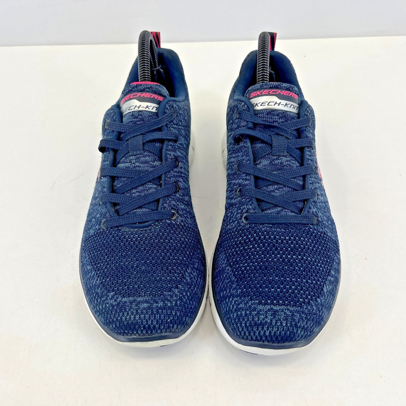 Skechers Dual Lite Trainers Air Cooled Memory Foam Grey & Pink size UK 5 - EU 38