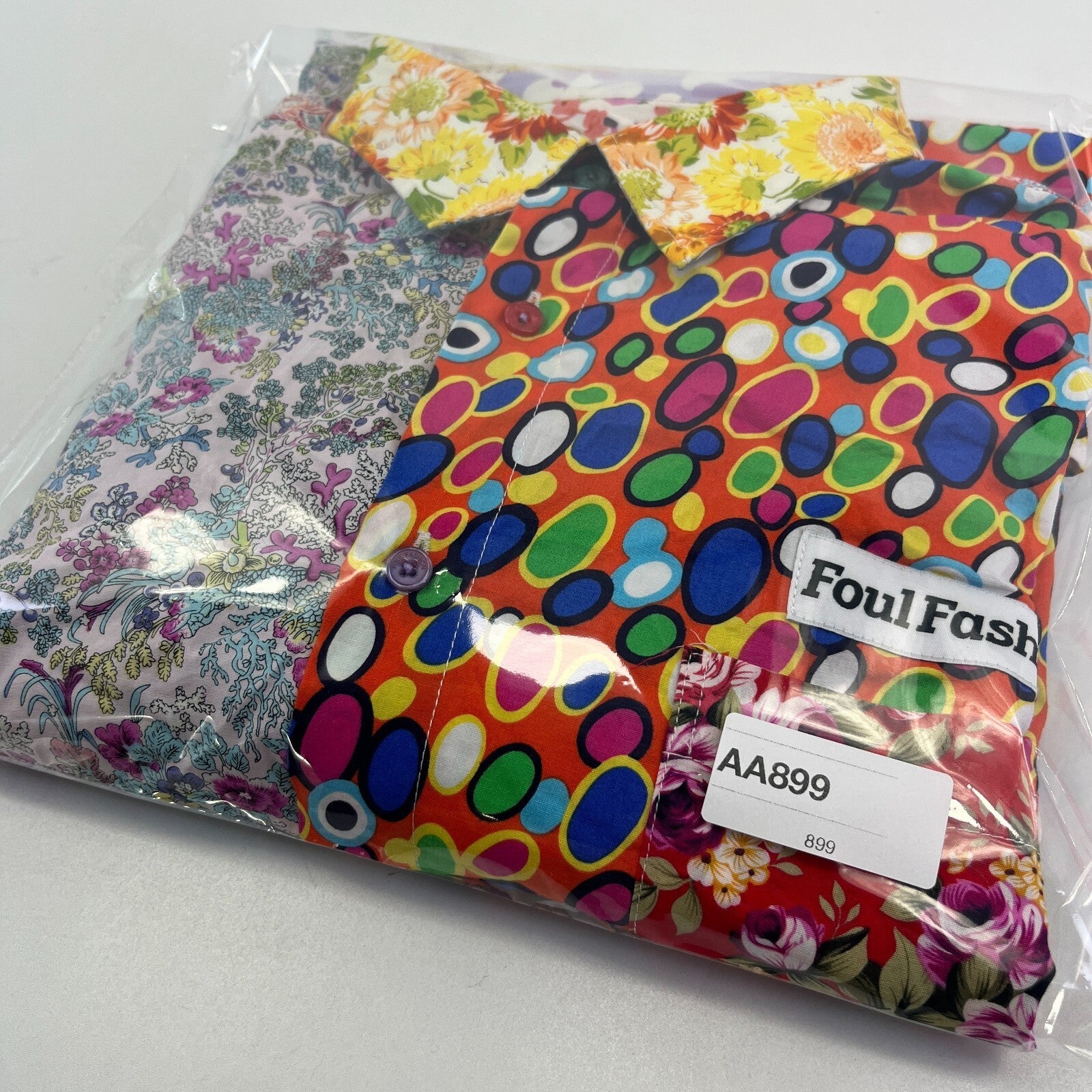 Foul Fashion Long Sleeve Shirt Mens size XL Multi Colour & Pattern Ugly Chic