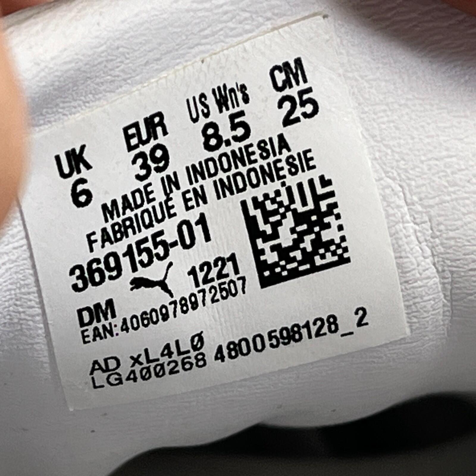 Puma Cali Chunky White Leather Trainers size UK 6  EU 39