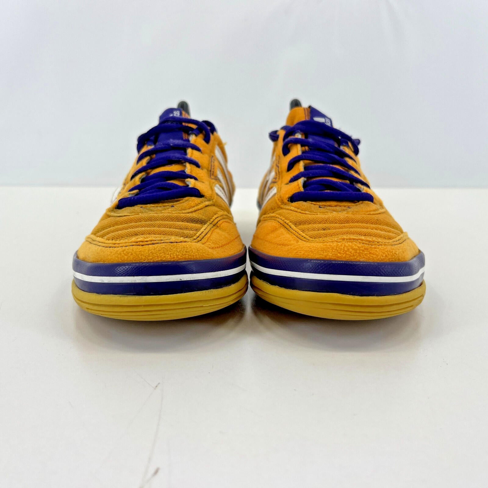 Rare Adidas Janeirinha Sala Indoor Football Trainers Shoes Yellow & Blue UK 7.5