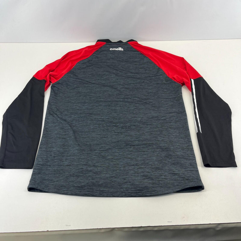 Lincoln United FC ONeills Long Sleeve Training Top size XL Grey Red Black