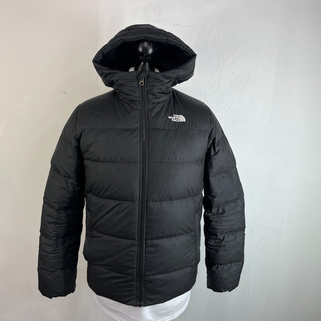 The North Face 550 Down Filled Padded Puffer Jacket in Black Youth Junior XL