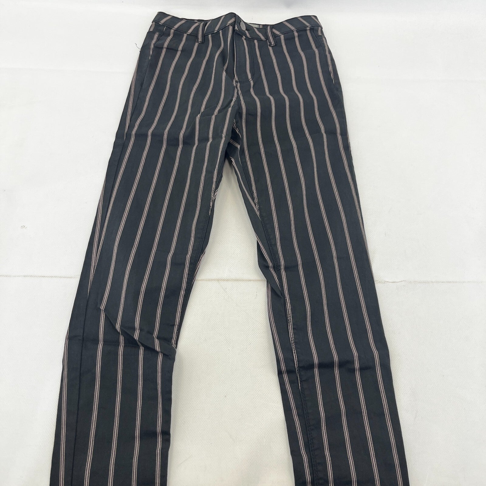 C&A Clockhouse Womens Black Striped Jeans Jegging Leg Skinny size 38R - W28" L29" - NWOT