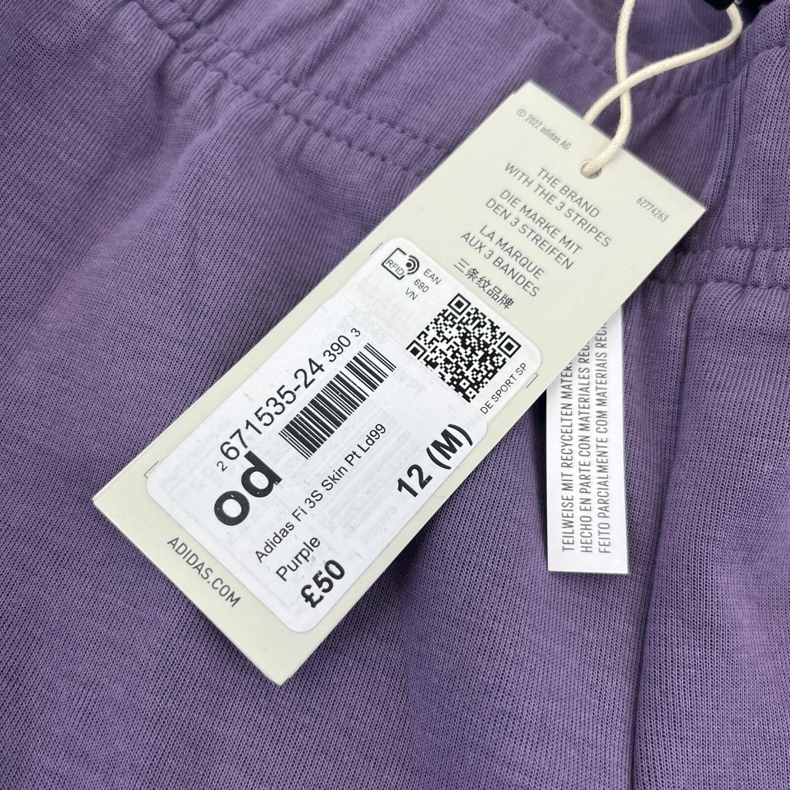 Adidas Women's Purple Jogging Pants Joggers Track Bottom size 12 (M) - New