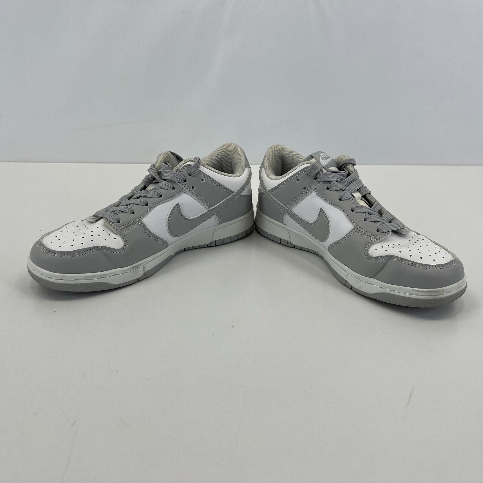 Nike Dunk Low Lace Up Trainers in Grey & White UK size 3.5 / EU 36