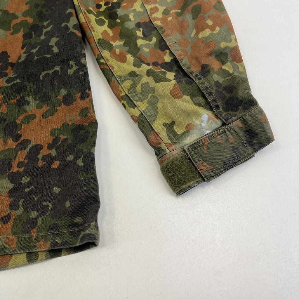 Vtg German Army Flecktarn Camouflage Summer Jacket Combat Green Gr.1 (UK M)