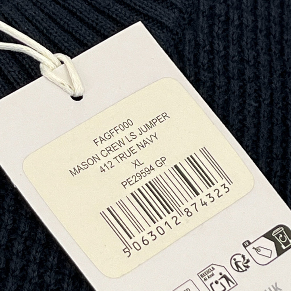 Farah Men's Navy Blue Cotton Crew Neck Pullover Jumper size XL