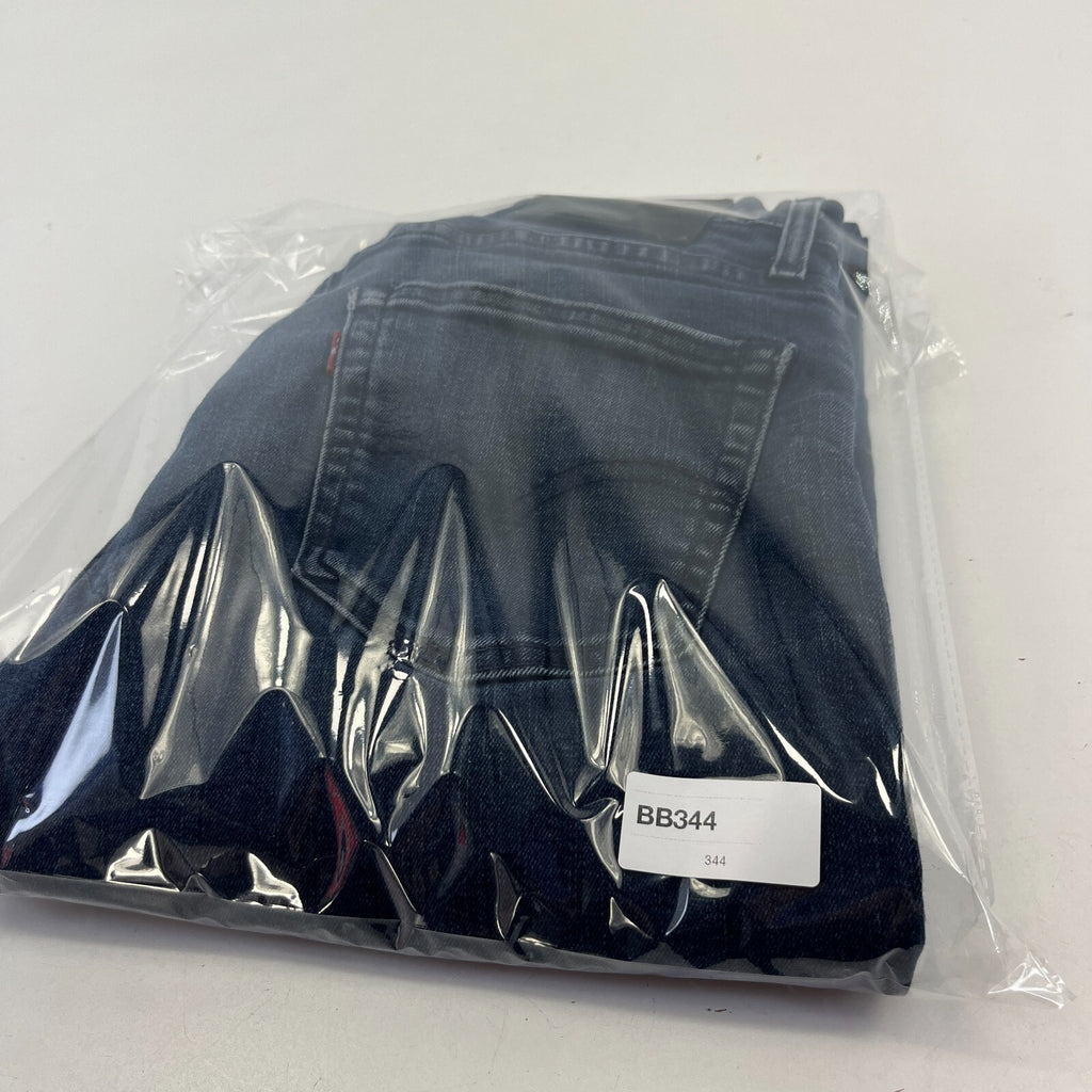 Levi's Mens 511 Slim Jeans W34" L32" Dark Blue Cotton Denim