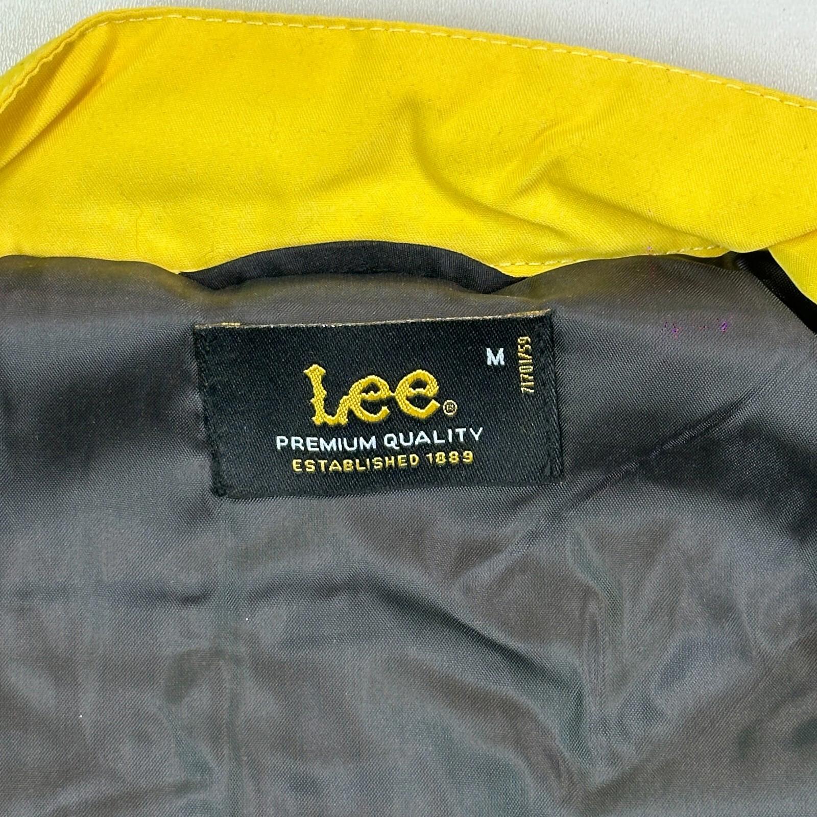 LEE MotoGP Bodywarmer Quilted Gilet with Embroidered Logos size S  Black Yellow