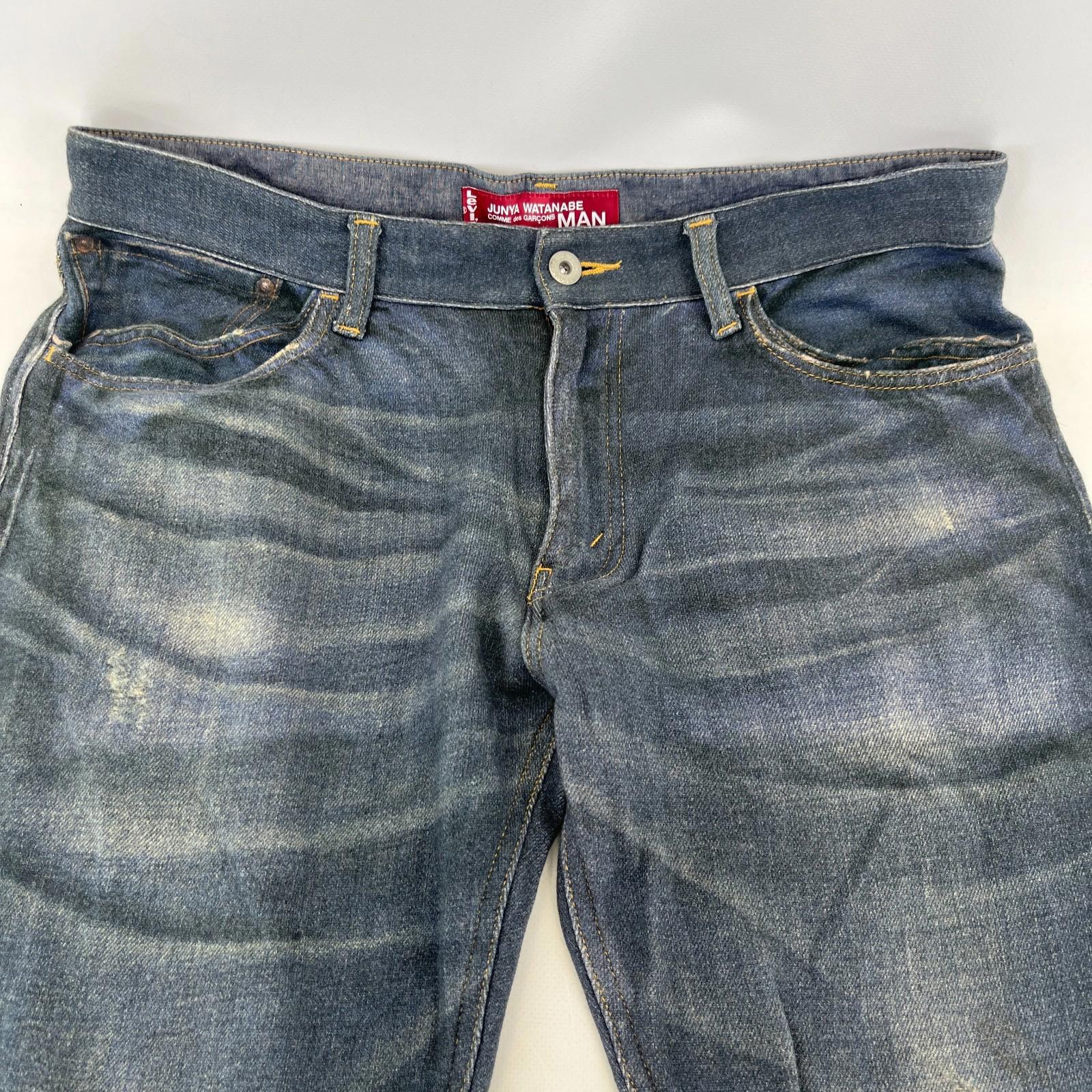 Junya Watanabe Man Levi’s EYE Print Jeans Made in Japan size M Leg 29"