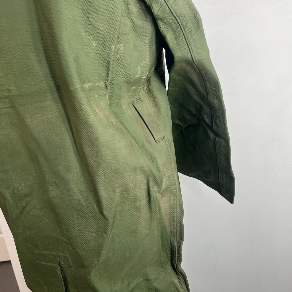 Royal Canadian Police RCMP Mackintosh Trench Coat Dark Green 80s size 5