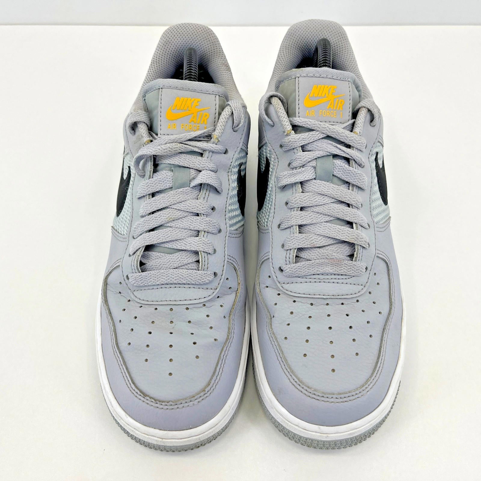 Nike Air Force 1 '07 Double Swoosh Trainers Sneakers size UK 7 Grey - FD0666-100