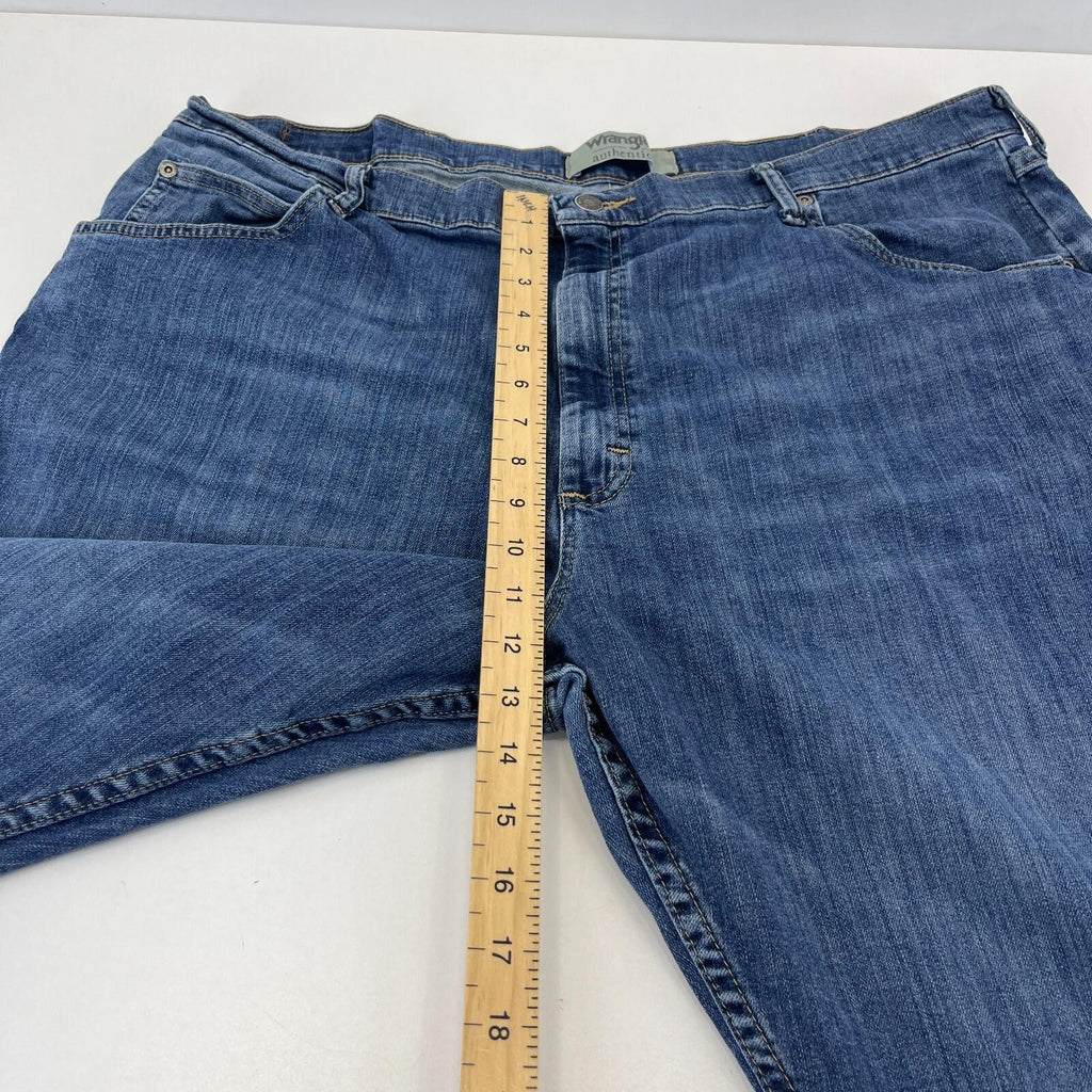 Wrangler Men's Blue Straight Leg Stretch Denim Jeans W42" L32"