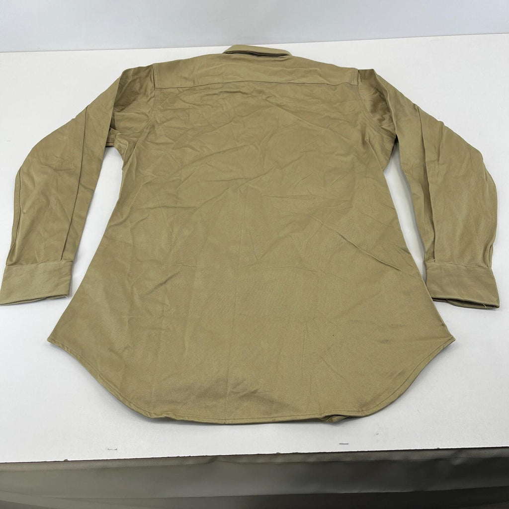Vintage US Army Khaki Long Sleeve Shirt New Deadstock size 14 1/2 (UK Large)