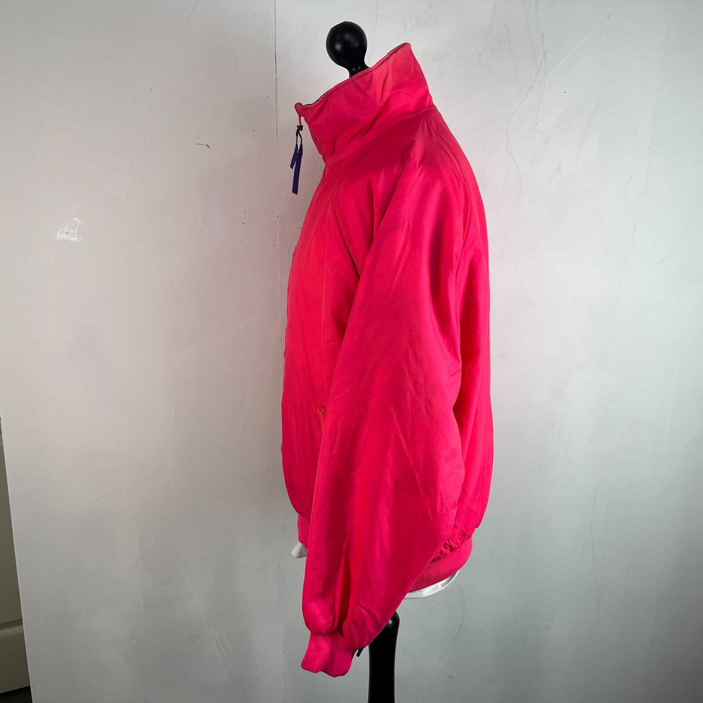 Vintage 1991 Columbia Reversible Ski/Snowboard Bomber Jacket Pink/Purple size L