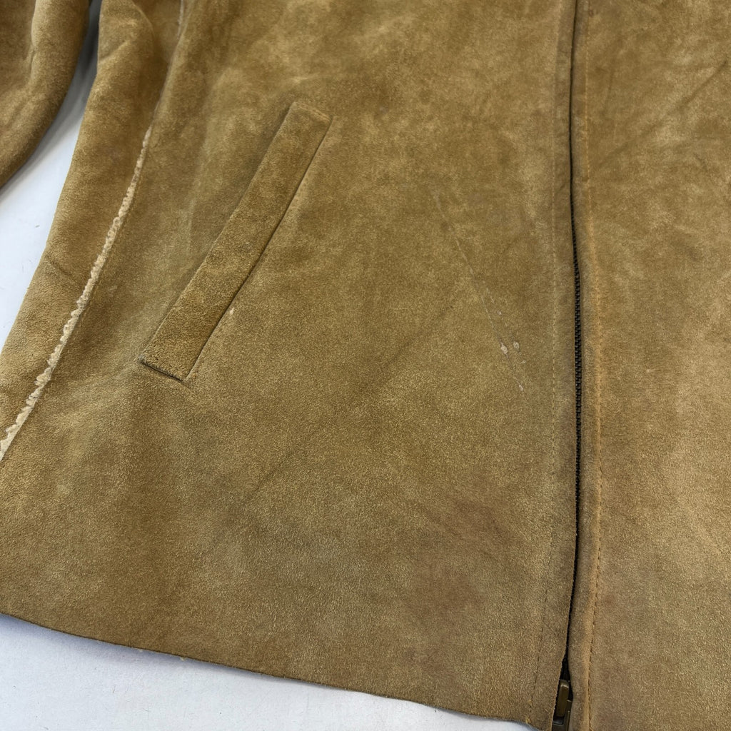 Vintage GAP Suede Leather Jacket Fleece Lined Ladies size Large