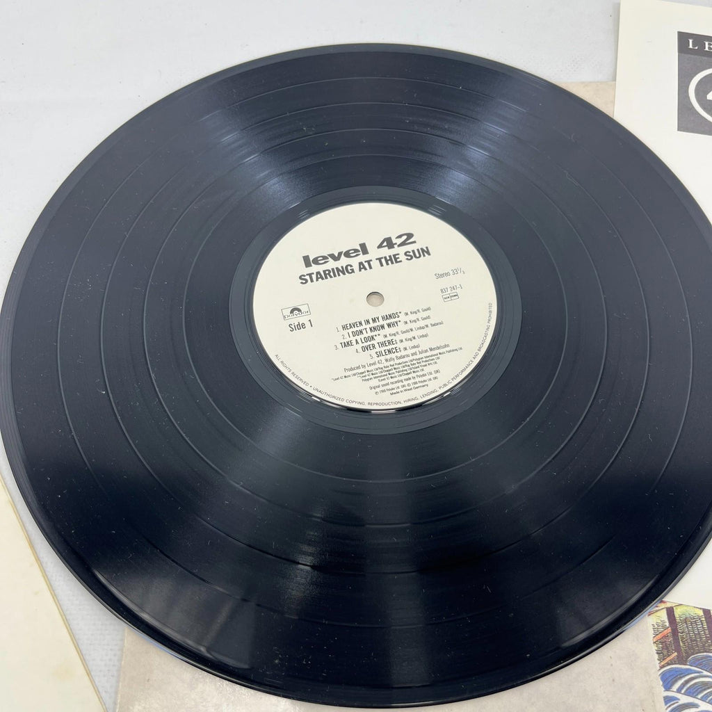 Level 42 Staring At The Sun Orig UK 1988 Press Vinyl LP + Inner & Insert VG/VG
