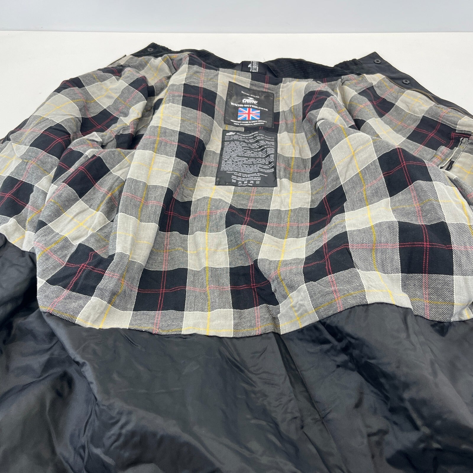 Crane Wax Jacket in Black Waxed Cotton size Medium