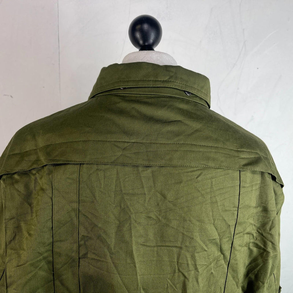 Vtg Norskin 80's German Polizei Denim Work Jacket Chore Coat OG Green Size EU 56
