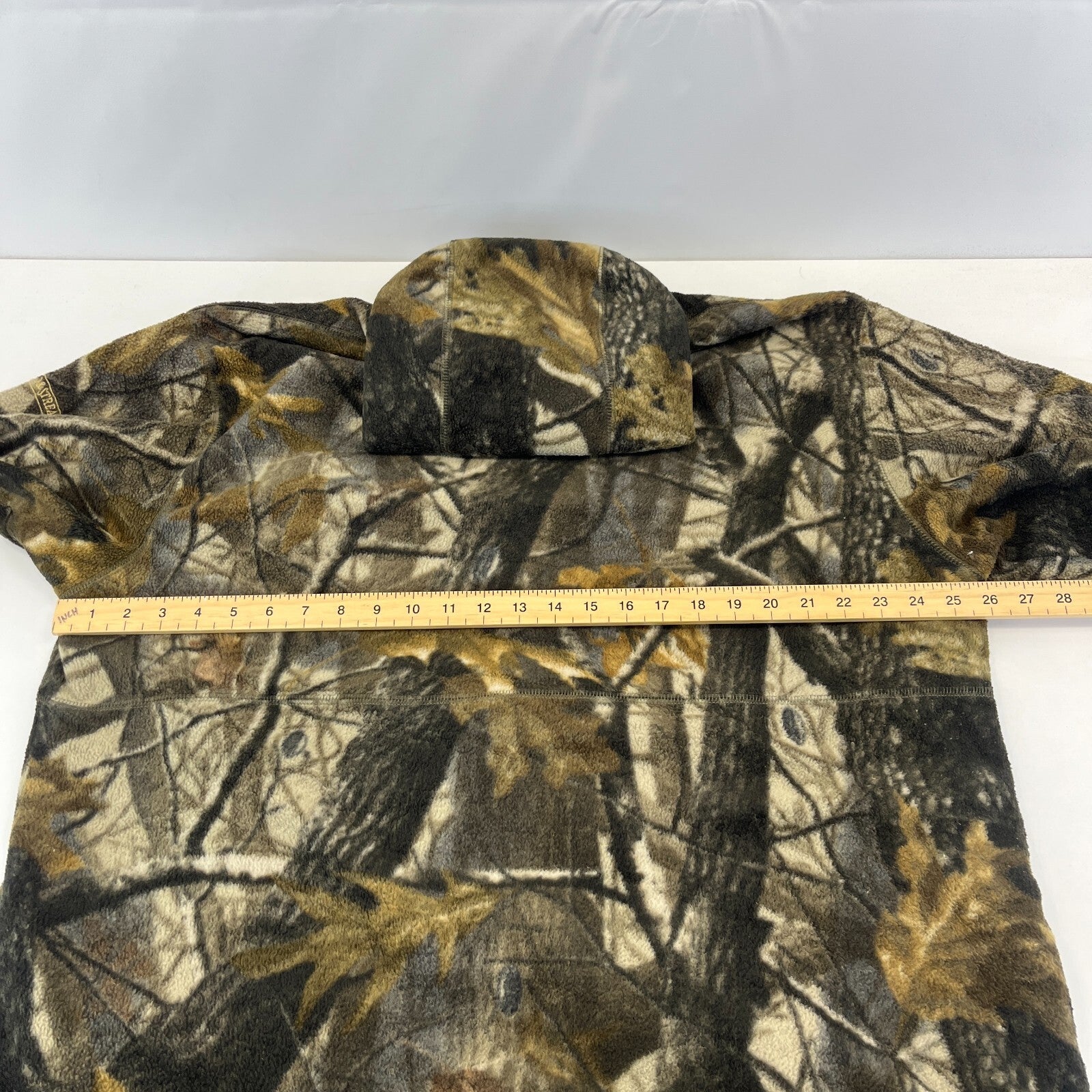 Field & Stream No-Scent Realtree Lined Fleece Jacket XL Mens Hooded Camo Hunting