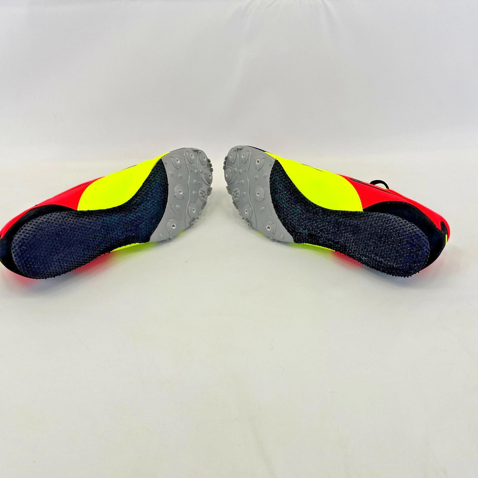 Nike Zoom Rival S Spikes Running Shoes Trainers UK size 13 Neon/Orange Black NEW
