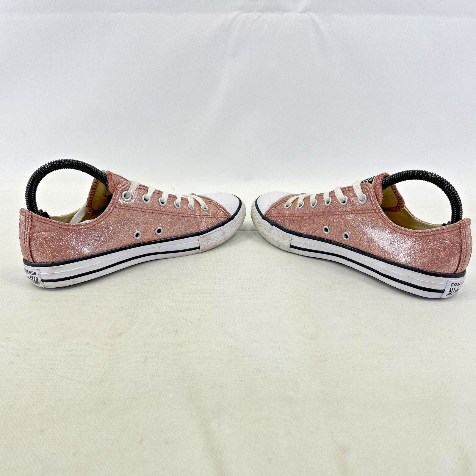 Converse All Star Sparkly Pink Glitter Trainers UK size 4