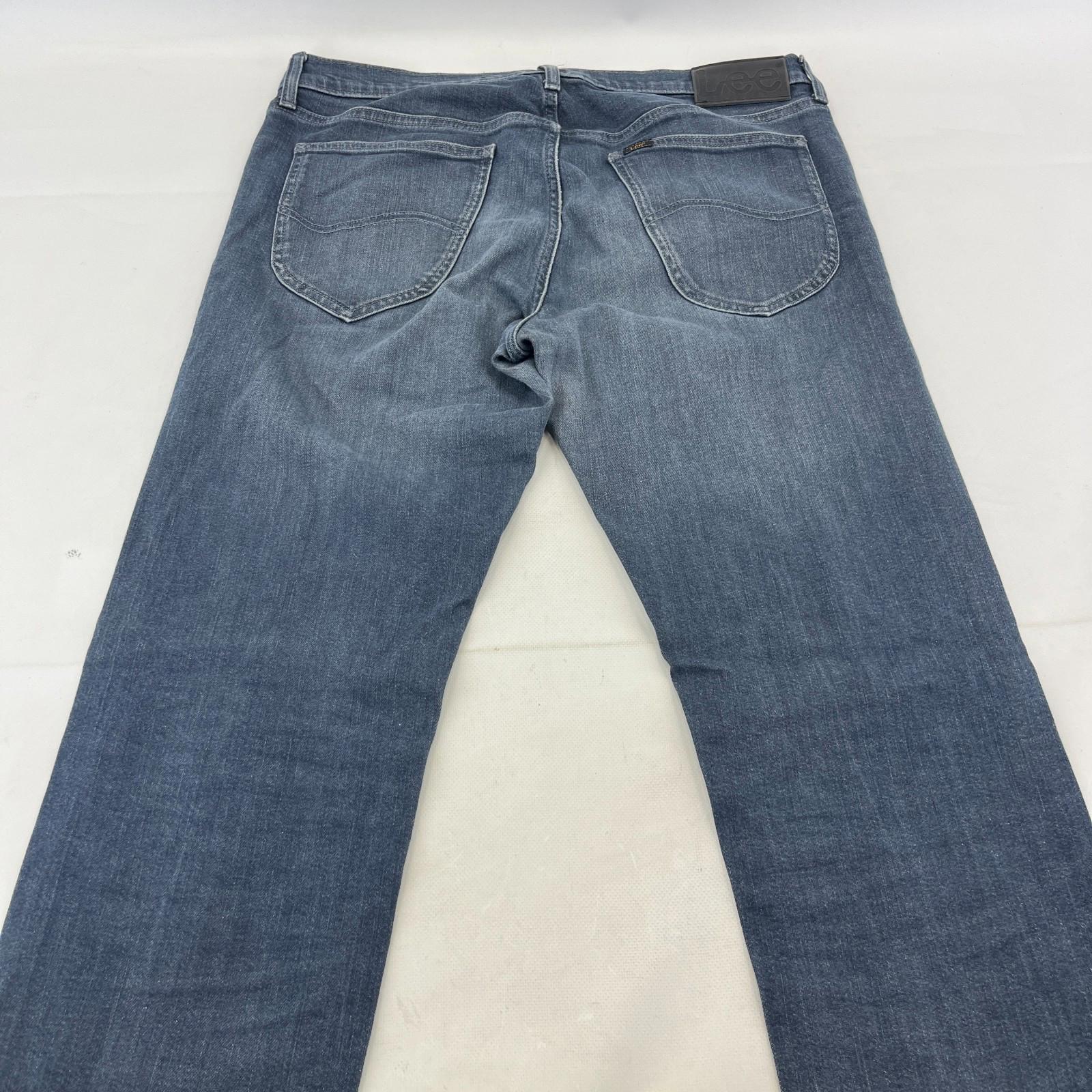 Lee Daren Men's Grey Taper Slim Stretch Denim Jeans size W34" L34"