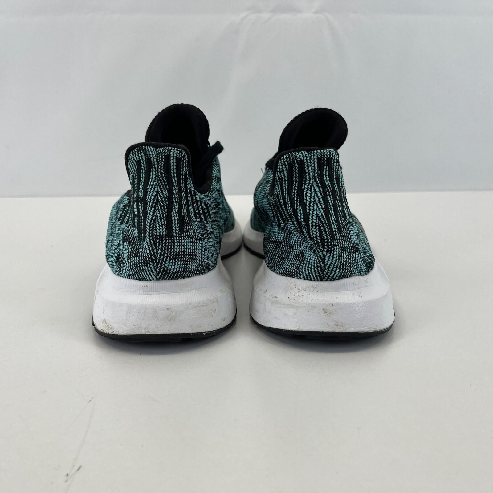 Adidas Swift Run Mens Trainers Mint Green Mesh Knit UK size 10.5 - VGC