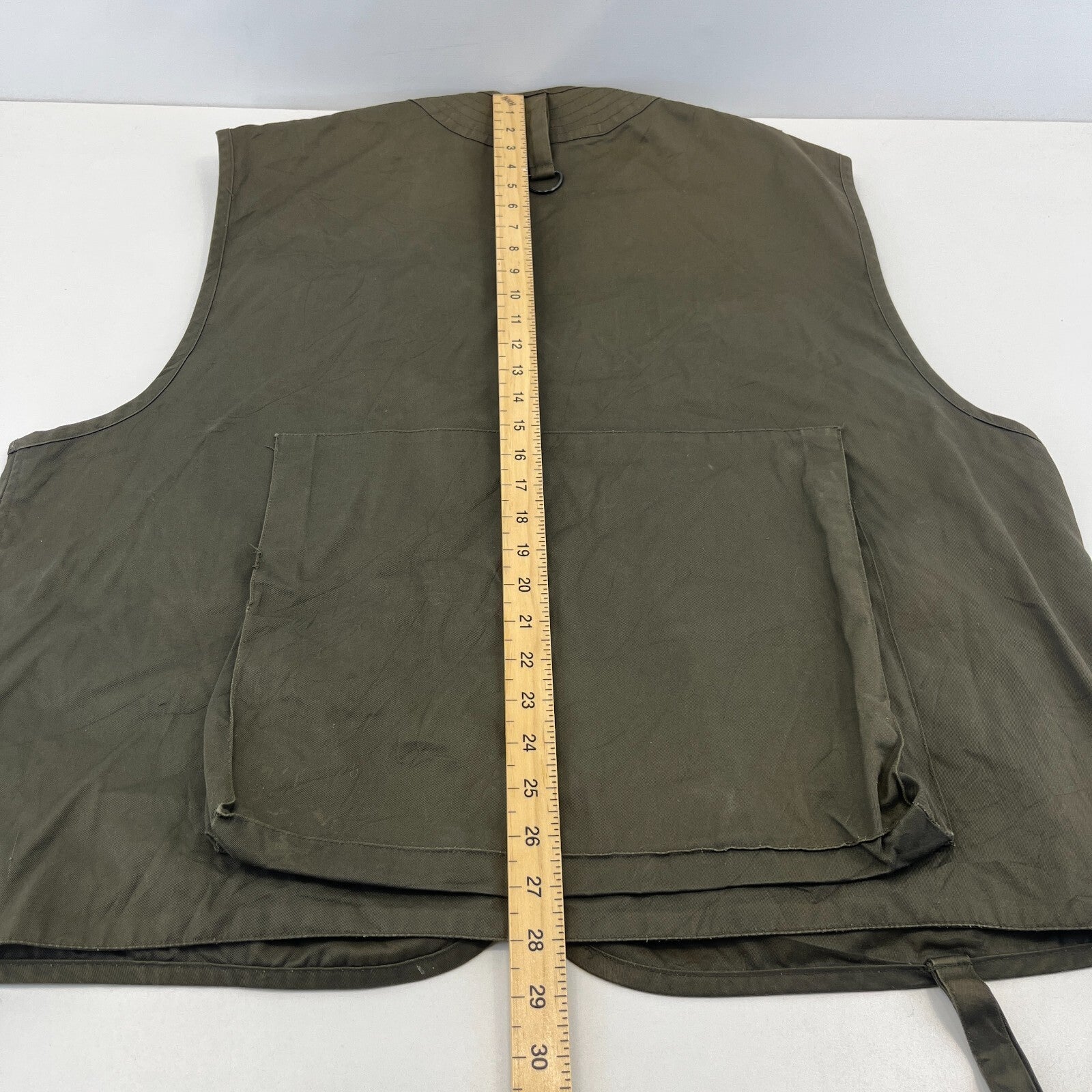 Khaki Green Men's Fishing Vest Gilet Hunting Shooting Multi Pocket size 4XL