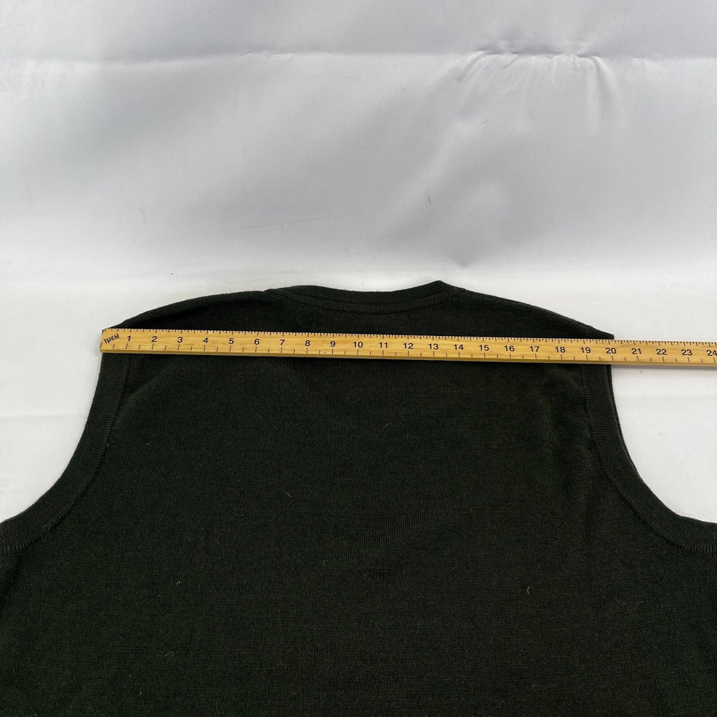 Rydale Men's Wool Blend Sleeveless Jumper Sweater Tank Top size 2XL Dark Green