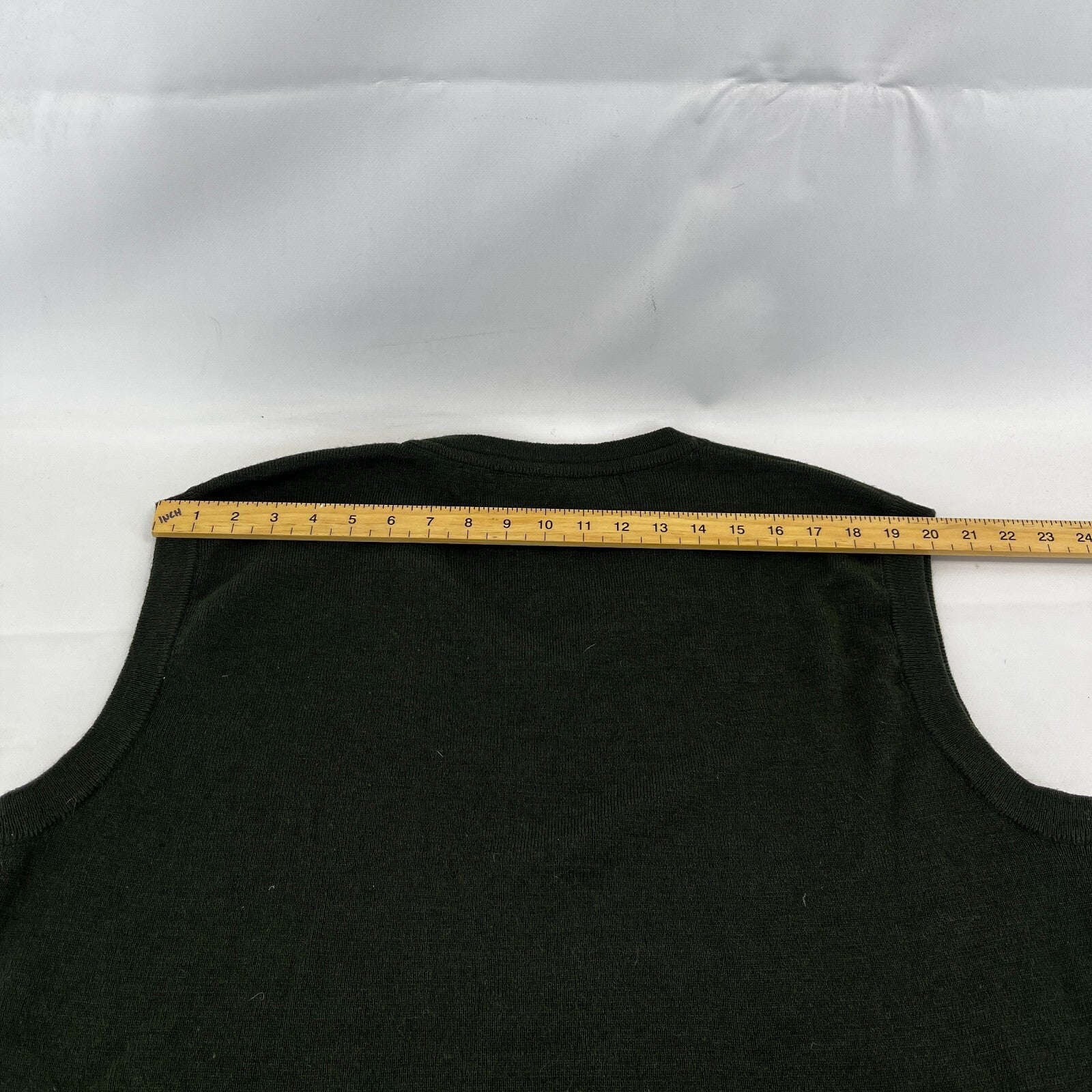 Rydale Men's Wool Blend Sleeveless Jumper Sweater Tank Top size 2XL Dark Green