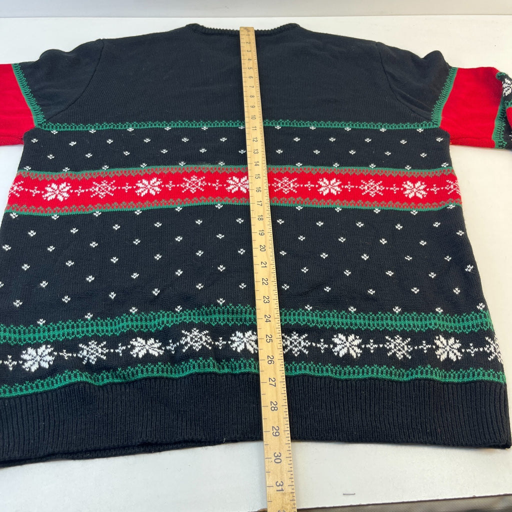 Rick and Morty Pickle Rick-mas Ugly Christmas Jumper Knit Sweater size 2XL