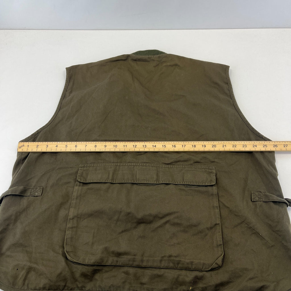 B Square Khaki Green Men's Fishing Vest Gilet Hunting Shooting size 2XL