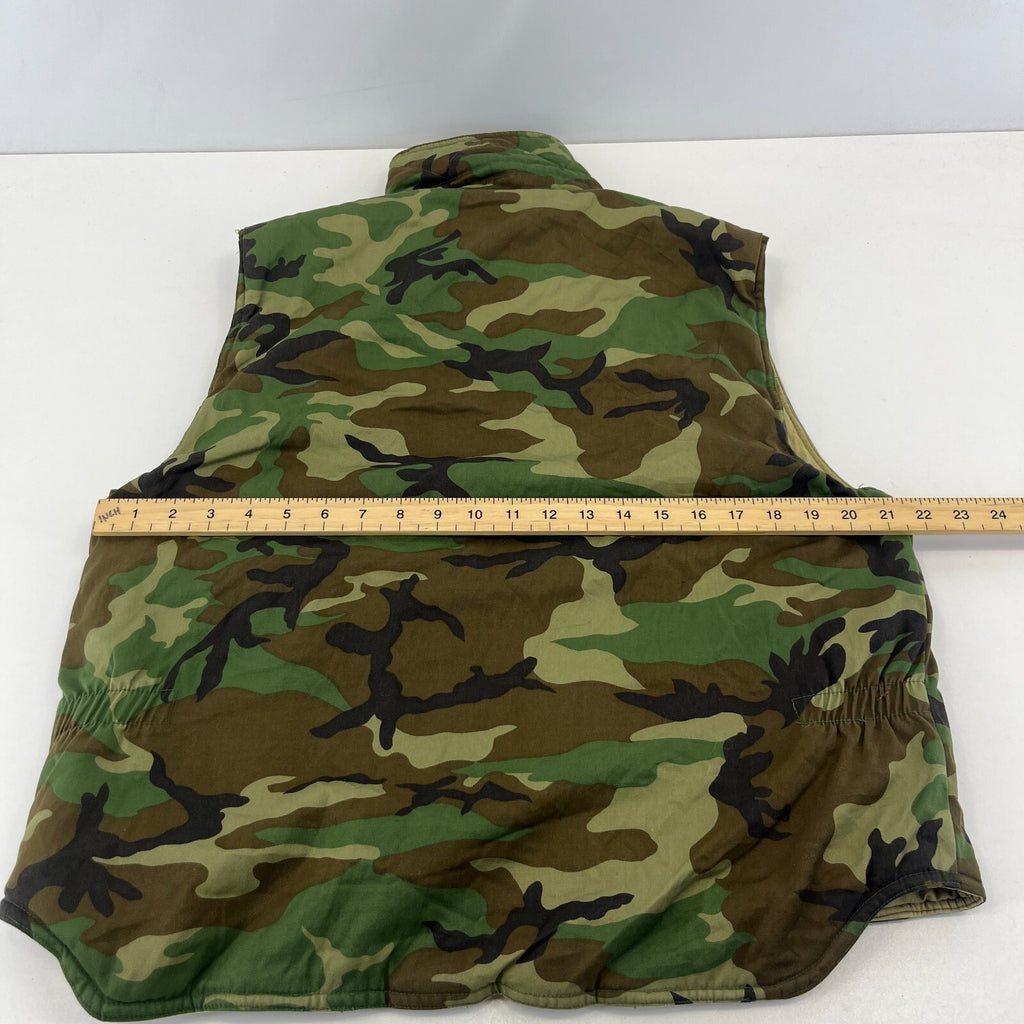 US Military Camo Pattern Body Warmer Vest Gilet Sleeveless Jacket UK size M