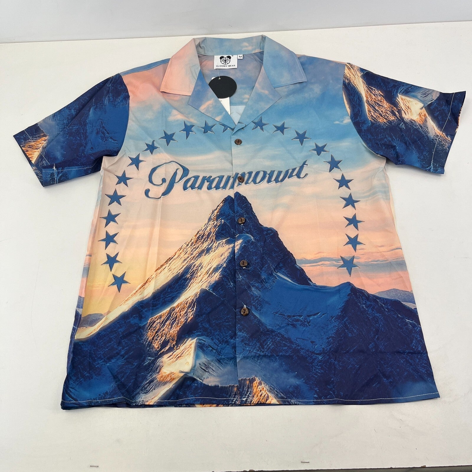 Gloomy Bear AOP Short Sleeve Shirt Paramount Movie Print size M - Sh*te Shirt