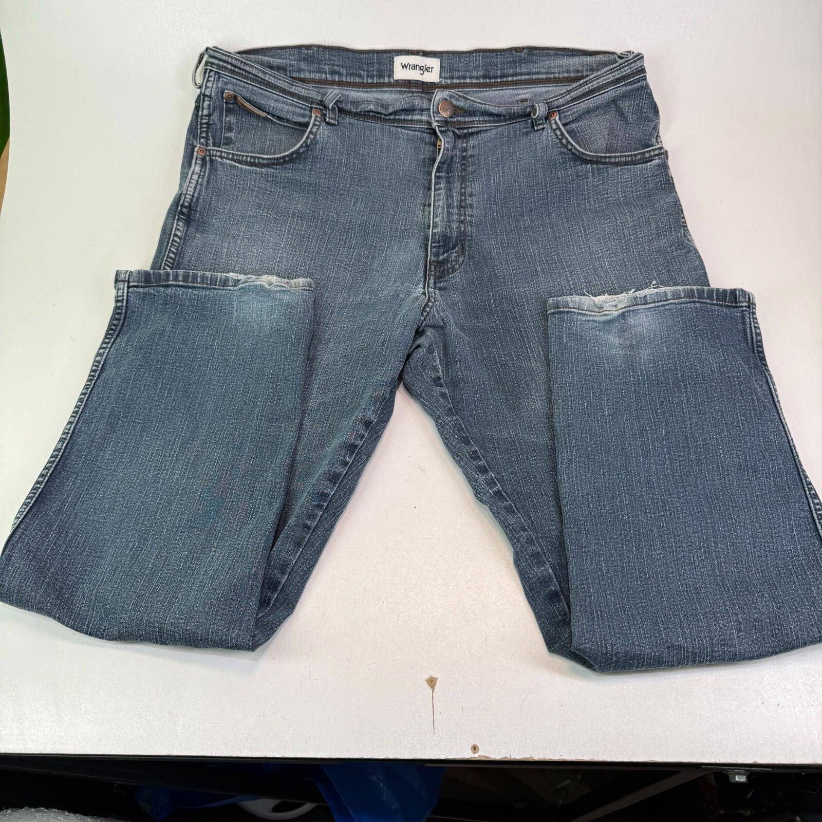 Wrangler Texas Cowboy Jeans Mens W38" L30" Medium Grey Straight Leg