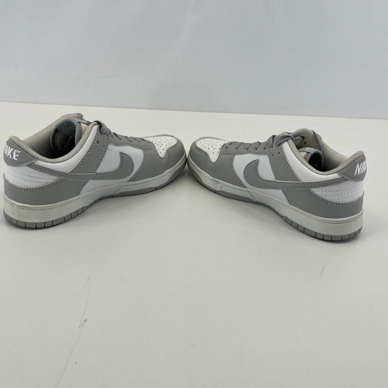 Nike Dunk Low Lace Up Trainers in Grey & White UK size 3.5 / EU 36