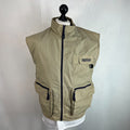 Hummel Hybrid Utility Vest Cargo Gilet Sleeveless Jacket size L Beige