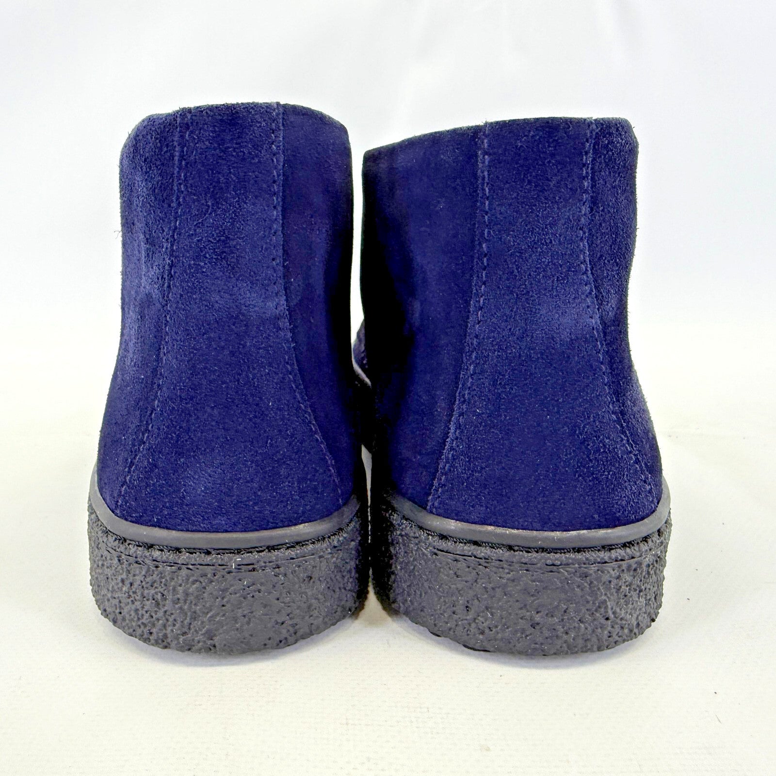 Delicious Junction Bullitt Suede Desert Boots in Dark Navy Blue size UK 7 EU 41