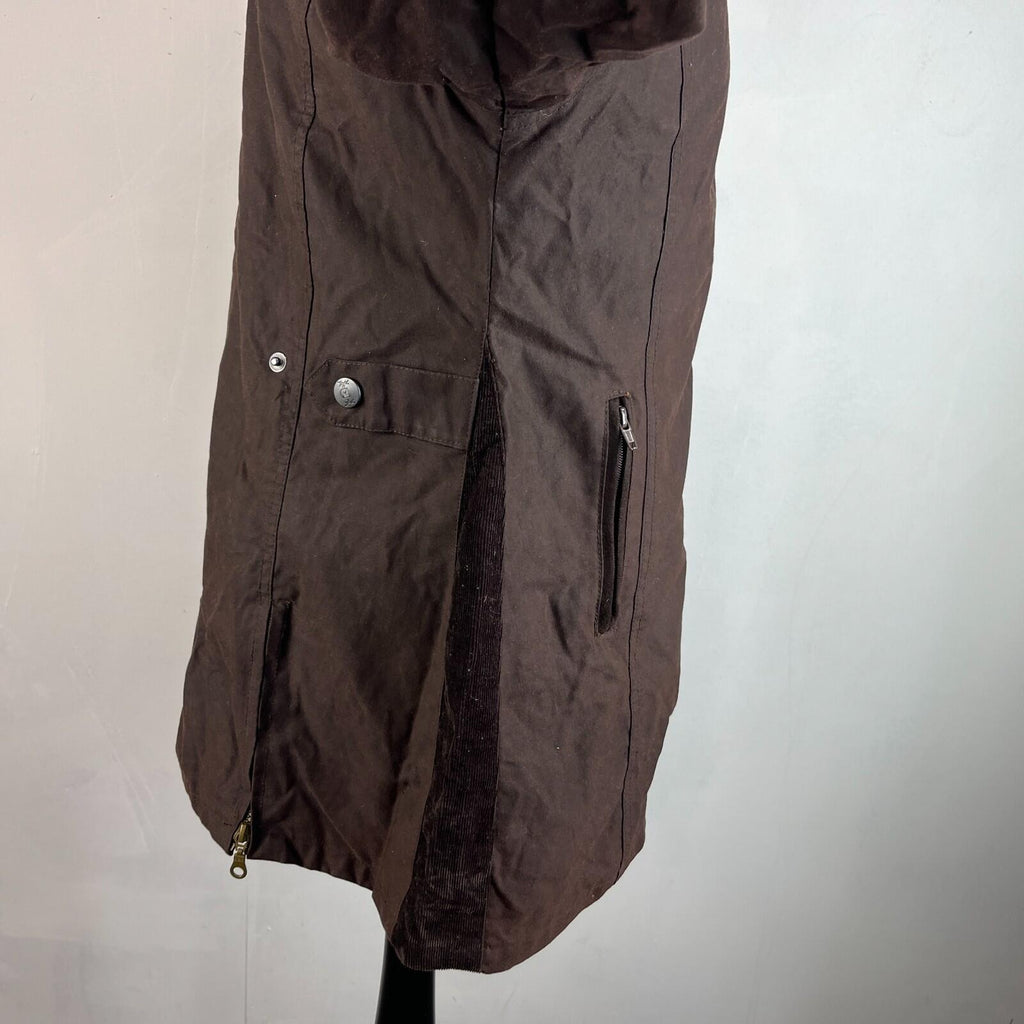 Vintage Hunter Outdoor Wax Jacket Womens 14 Brown Country Coat Made in England