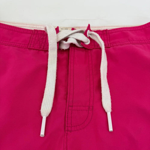 Abercrombie & Fitch Men's Shorts Bright Pink Beach Board Swim Trunks size L Slim