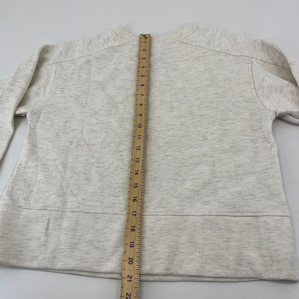 Sweaty Betty Women's Wind Down Crew Neck Sweatshirt Pullover size XS/8 White