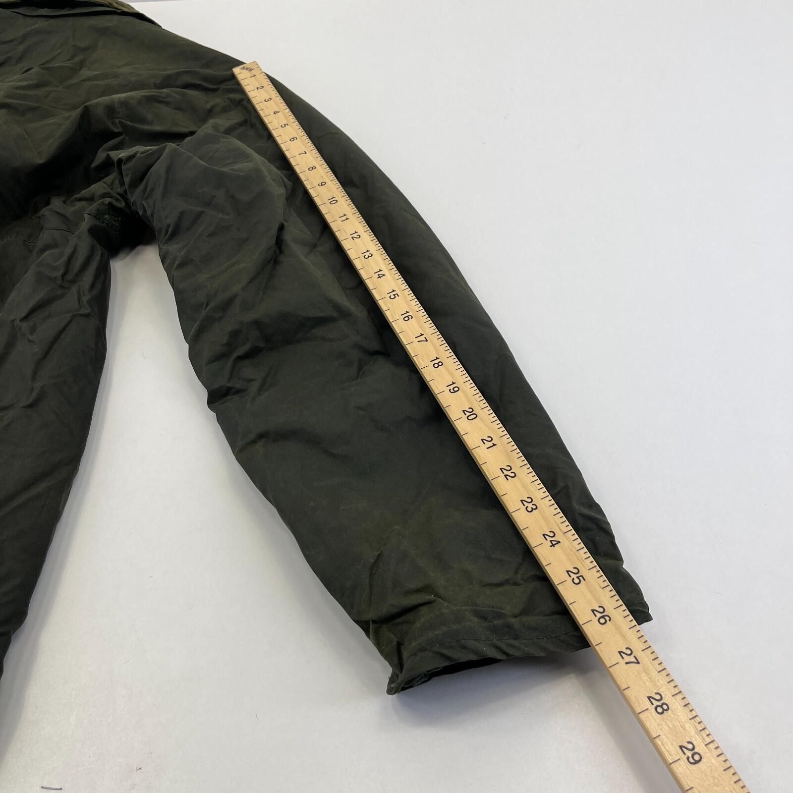 Black Star Men's Insulated Wax Jacket in Green size XL Utility Retro Waxed Coat