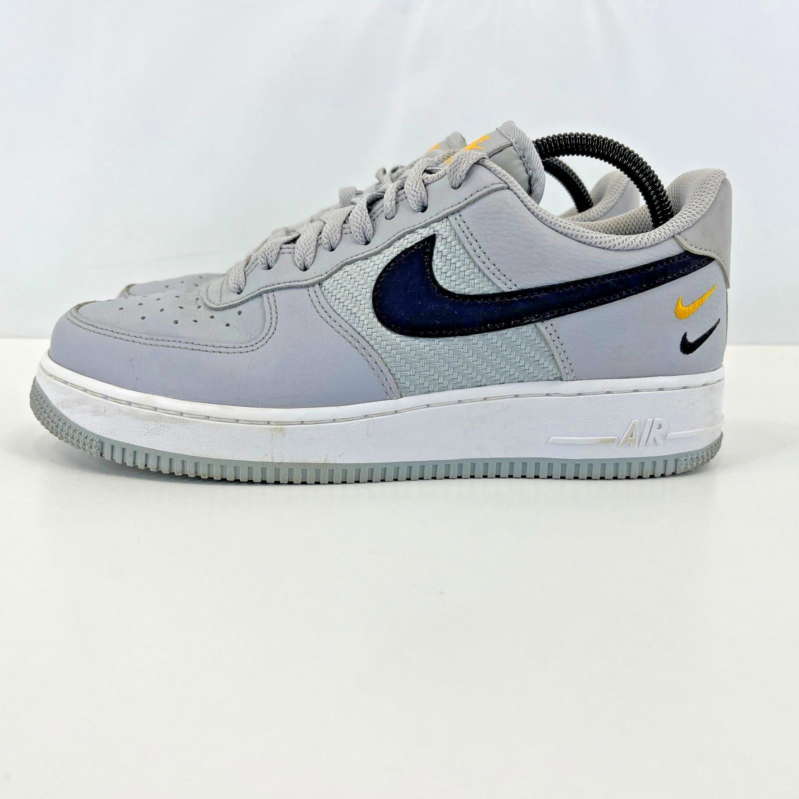 Nike Air Force 1 '07 Double Swoosh Trainers Sneakers size UK 7 Grey - FD0666-100
