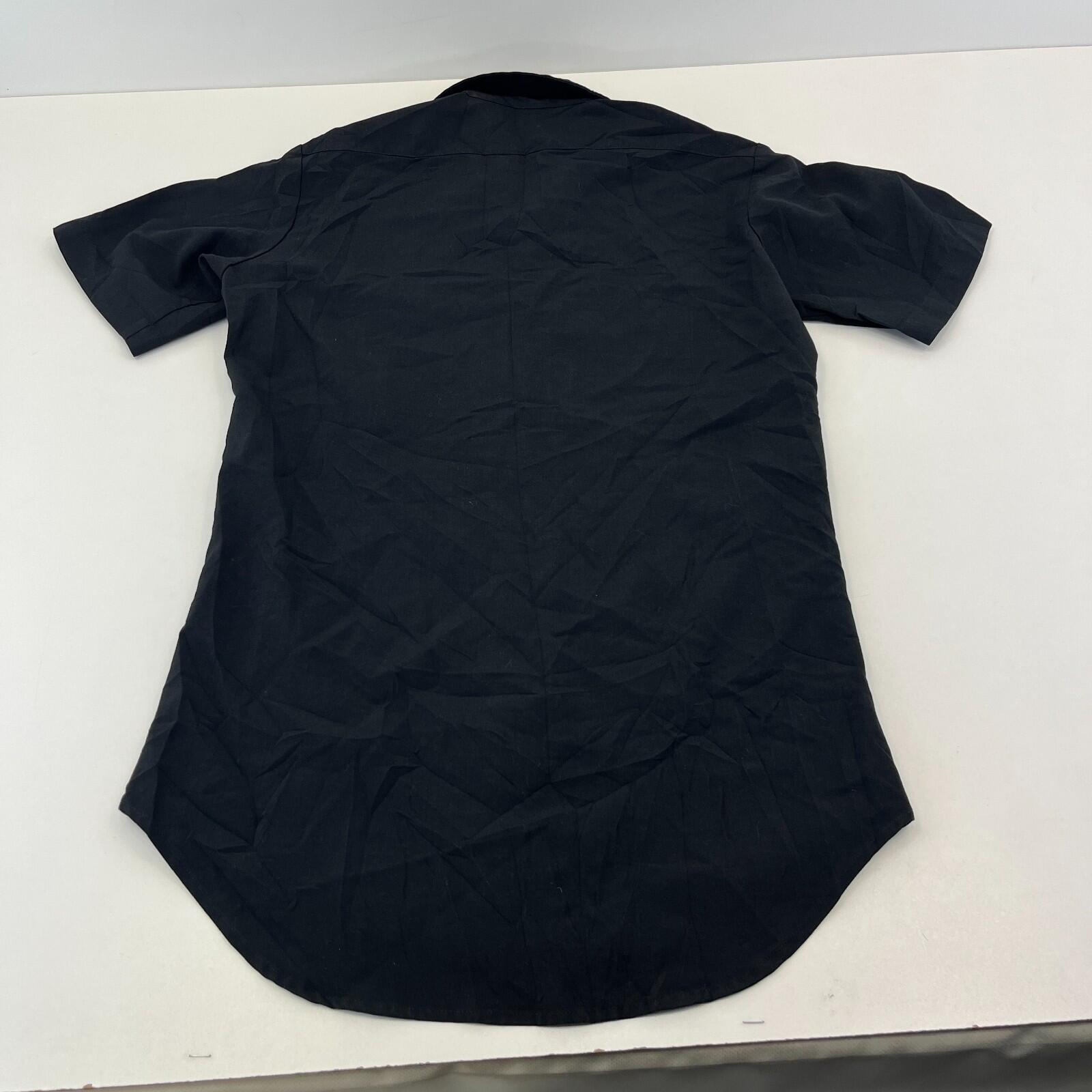 Patriot US Navy Dress Shirt in Black - US size Small Short Sleeve