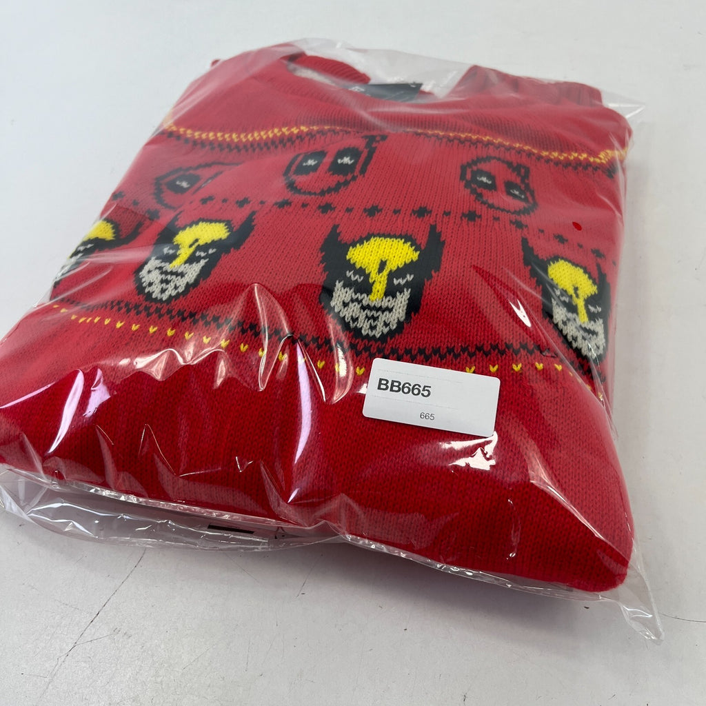 Deadpool & Wolverine Christmas Jumper Size XL Funny Novelty Pullover
