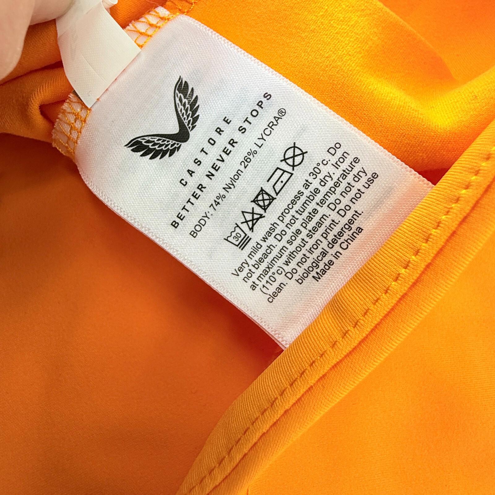 Castore Women’s Soft Shell Training Jacket in Orange & Black size 18