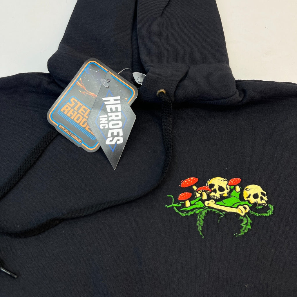 Steven Rhodes Carnivorous Plant Graphic Print Unisex Hoodie Black size Small