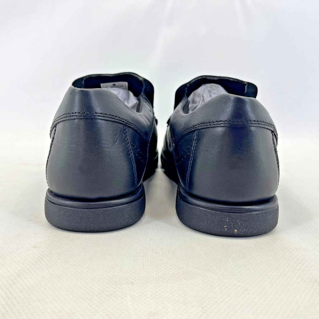 Pretty Green Waltham Slip On Shoes Moccasin Loafers Men's Black Leather size 7.5